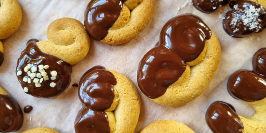 Biscotti ricoperti di cioccolato