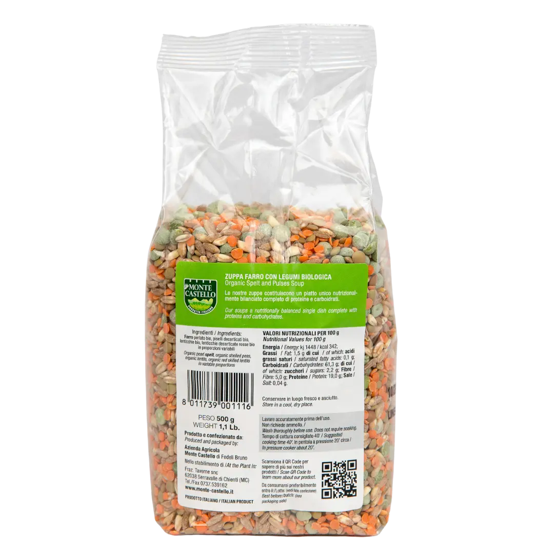 Zuppa Farro e Legumi Biologica