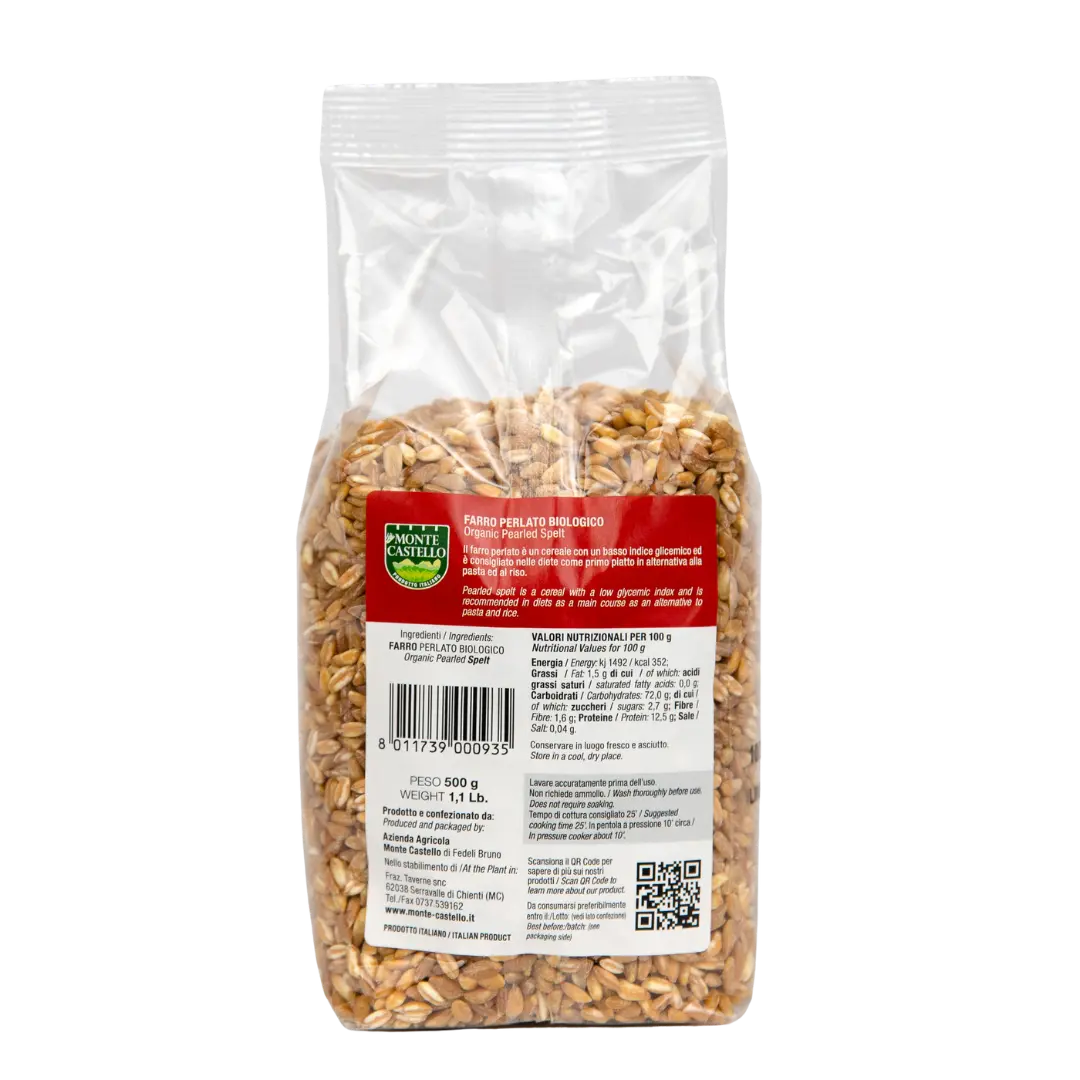 Organic pearl spelt