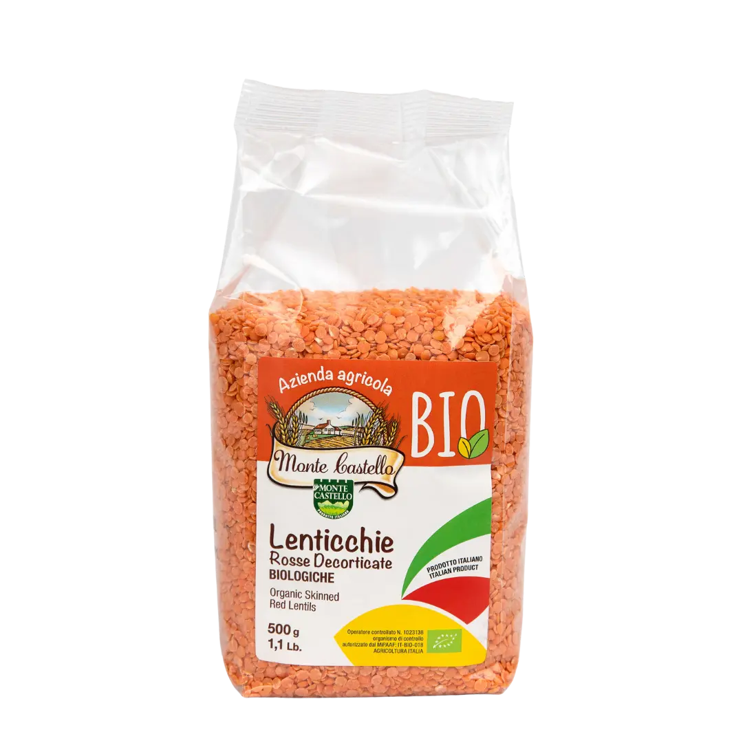 Organic Dehusked Red Lentils